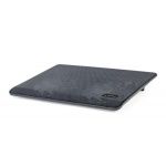Підставка для ноутбука до 15.6" Gembird NBS-2F15-05, Black, 2x125 мм (1500 rpm, 10 dBA), LED підсвічування, 340х250х23 мм, 450 г - Зображення 3