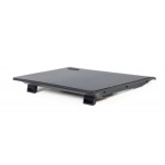 Підставка для ноутбука до 15.6" Gembird NBS-2F15-05, Black, 2x125 мм (1500 rpm, 10 dBA), LED підсвічування, 340х250х23 мм, 450 г - Зображення 4