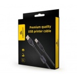 Кабель USB 2.0 AM - USB BM, 1.5 м, Black, Cablexpert, феритовий фільтр (CCFB-USB2-AMBM-1.5M) - Зображення 2