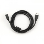 Кабель USB 2.0 AM - USB BM, 1.5 м, Black, Cablexpert, феритовий фільтр (CCFB-USB2-AMBM-1.5M) - Зображення 4