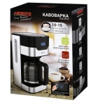 Кавоварка Ardesto FCM-D3100, Black/Silver, 900W, крапельна, 1.5л, дисплей, таймер, рег. міцності - Зображення 4