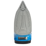 Праска Holmer HIC-2642, Black/Blue, 2600W, кераміка, паровий удар 140 г/хв, постійна подача пари 40 г/хв, ємність для води 420 мл, вертикальне відпарювання - Зображення 5