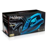Праска Holmer HIC-2642, Black/Blue, 2600W, кераміка, паровий удар 140 г/хв, постійна подача пари 40 г/хв, ємність для води 420 мл, вертикальне відпарювання - Зображення 6