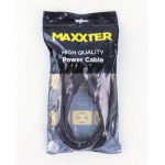 Кабель живлення від мережі PC-186, Black, 1.8 м, Maxxter, CEE 7/7 - IEC C13, 3x1.5 мм² (CL-22-6) - Зображення 2