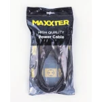 Кабель живлення від мережі PC-186, Black, 1.8 м, Maxxter, CEE 7/7 - IEC C13, 3x1.5 мм² (CL-22-6) - Зображення 2