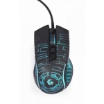 Миша Gembird MUSG-RGB-01, оптика, Black USB, 3600 DPI, підсвічування