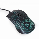 Миша Gembird MUSG-RGB-01, оптика, Black USB, 3600 DPI, підсвічування - Зображення 2