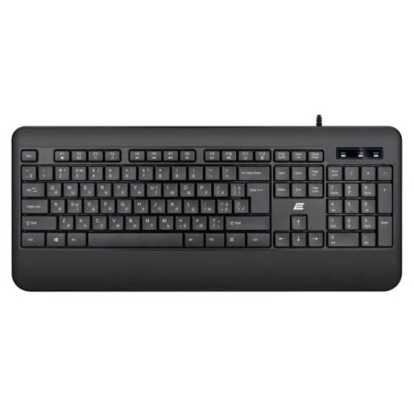 Клавіатура 2E KS109, Black, USB, 12 функціональних клавіш, широкий нижній край, 1.5 м (2E-KS109UB)