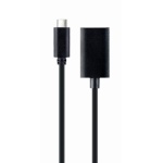 Перехідник Type-C (M) - DisplayPort (F), Cablexpert, Black, 15 см, 4K (A-CM-DPF-02) - Зображення 2