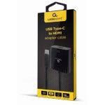 Перехідник Type-C (M) - HDMI (F), Cablexpert, Black, 15 см, 4K / 60 Гц (A-CM-HDMIF-04) - Зображення 2