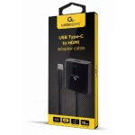 Перехідник Type-C (M) - HDMI (F), Cablexpert, Black, 15 см, 4K / 60 Гц (A-CM-HDMIF-04) - Зображення 2