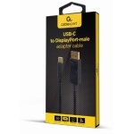 Кабель DisplayPort (M) - Type-C (M), 2 м, Black, Cablexpert, 4K, 60 Гц (A-CM-DPM-01) - Зображення 2