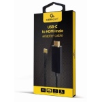 Кабель HDMI (M) - Type-C (M), 2 м, Black, Cablexpert, 4K / 30 Гц (A-CM-HDMIM-01) - Зображення 2