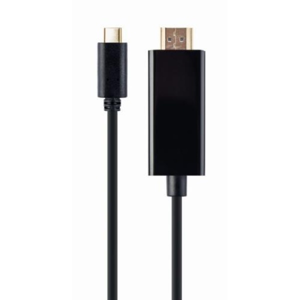 Кабель HDMI (M) - Type-C (M), 2 м, Black, Cablexpert, 4K / 60 Гц (A-CM-HDMIM-02)