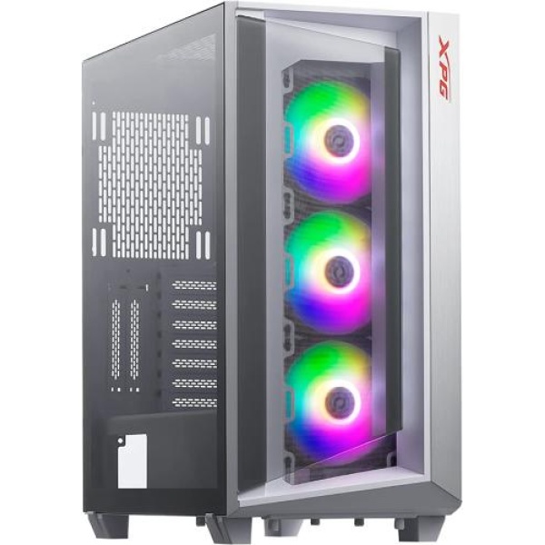 Корпус ADATA XPG CRUISER White, без БЖ, Mid Tower, для EATX / ATX / Micro-ATX / Mini-ITX / CEB / EEB, 3x120 мм XPG VENTO ARGB, VGA до 380 мм / CPU до 170 мм, бічна панель із загартованого скла 4 мм (CRUISERST-WHCWW)