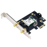 Мережевий адаптер Asus PCE-AXE5400, PCI-E x1, Wi-Fi 6E (802.11ax), 2.4/5/6 GHz, до 1201 Mb/s, Bluetooth 5.2, 2 зовнішні знімні антени - Зображення 2