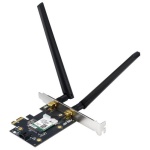 Мережевий адаптер Asus PCE-AXE5400, PCI-E x1, Wi-Fi 6E (802.11ax), 2.4/5/6 GHz, до 1201 Mb/s, Bluetooth 5.2, 2 зовнішні знімні антени - Зображення 3