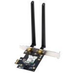 Мережевий адаптер Asus PCE-AXE5400, PCI-E x1, Wi-Fi 6E (802.11ax), 2.4/5/6 GHz, до 1201 Mb/s, Bluetooth 5.2, 2 зовнішні знімні антени - Зображення 4