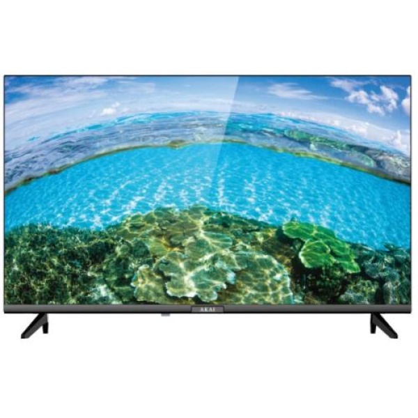 Телевізор 32" Akai UA32HD22T2SF, LED HD, 1366x768, 60 Гц, Smart TV,  Android 14, DVB-T2/C, 3xHDMI, 2xUSB 2.0, VESA 100x100