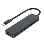 Хаб USB Gembird UHB-CM-U3P4-01, Black, Type-C 3.1 - 4xUSB 3.1, кабель 15 см