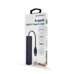 Хаб USB Gembird UHB-CM-U3P4-01, Black, Type-C 3.1 - 4xUSB 3.1, кабель 15 см - Зображення 2