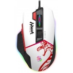 Миша Bloody W95 Max, Stone Naraka, USB, оптична (сенсор MAX BC3332-A), 100 - 12 000 cpi, 10 кнопок (8 програмованих), вбудована пам'ять, RGB підсвічування, перемикачі більше 50 млн. натискань, ніжки X'Glide, 1.8 м