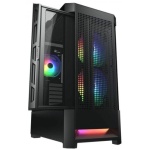 Корпус Cougar Airface RGB Black, без БЖ, ATX / Micro ATX / Mini ITX, USB 3.0 x2, USB 2.0 x1, RGB підсвічування, 2x140 ARGB, 1x120 ARGB, загартоване скло, 230x491x386 мм - Зображення 2
