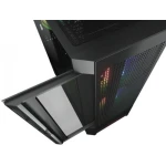 Корпус Cougar Airface RGB Black, без БЖ, ATX / Micro ATX / Mini ITX, USB 3.0 x2, USB 2.0 x1, RGB підсвічування, 2x140 ARGB, 1x120 ARGB, загартоване скло, 230x491x386 мм - Зображення 3