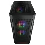 Корпус Cougar Airface RGB Black, без БЖ, ATX / Micro ATX / Mini ITX, USB 3.0 x2, USB 2.0 x1, RGB підсвічування, 2x140 ARGB, 1x120 ARGB, загартоване скло, 230x491x386 мм - Зображення 6