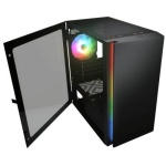 Корпус Cougar Purity RGB Black, без БЖ, Micro ATX / Mini ITX, USB 3.0 x2, USB 2.0 x1, RGB підсвічування, 1x120 ARGB, загартоване скло, 200x392x360 мм - Зображення 4