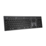Клавіатура бездротовa A4tech FBX50C Grey, Bluetooth/2.4 ГГц, Fstyler Compact Size keyboard, USB, 300 мАгод - Зображення 2