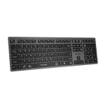 Клавіатура бездротовa A4tech FBX50C Grey, Bluetooth/2.4 ГГц, Fstyler Compact Size keyboard, USB, 300 мАгод - Зображення 2