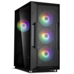 Корпус Zalman i3 NEO, Black, Mid Tower, без БЖ, для ATX / Micro ATX / Mini ITX, 2xUSB 3.0 / 1xUSB 2.0, макс. CPU - 162 мм / VGA - 355 мм, 4x120 мм RGB, бічна панель із загартованого скла