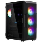 Корпус Zalman i3 NEO, Black, Mid Tower, без БЖ, для ATX / Micro ATX / Mini ITX, 2xUSB 3.0 / 1xUSB 2.0, макс. CPU - 162 мм / VGA - 355 мм, 4x120 мм RGB, бічна панель із загартованого скла - Зображення 2