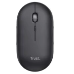 Миша бездротова Trust Puck, Black, USB (2.4GHz) / Bluetooth, оптична, 800 - 1600 dpi, 4 кнопки, гніздо для зберігання приймача, акумулятор (24059) - Зображення 2