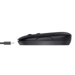 Миша бездротова Trust Puck, Black, USB (2.4GHz) / Bluetooth, оптична, 800 - 1600 dpi, 4 кнопки, гніздо для зберігання приймача, акумулятор (24059) - Зображення 3
