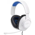 Навушники JBL Quantum 100P Console, White, 3.5 мм, мікрофон, динаміки 40 мм, технологія "QuantumSOUND Signature", 1.2 м (JBLQ100PWHTBLU)