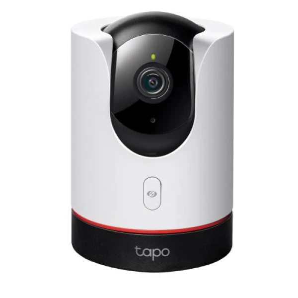 IP камера TP-Link Tapo C225, White/Black, 3 Мп (2304x1296/15 fps), 1/3" CMOS, H.264/G.711, f/1.6, f=4 мм, WiFi (2.4 GHz), день/ніч, ІЧ-підсвічування 940 нм до 9 м, двосторонній аудіозв'язок, microSD, iOS 10+ / Android 5.0+