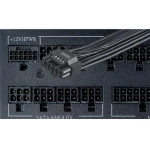 Блок живлення 1000 Вт, AZZA, Black, модульний, 80+ Platinum, 12 см, 4xMolex / 12xSATA / 4x6+2-pin / 1x16-pin / 1x20+4-pin / 2x4+4-pin, захист UVP/OVP/OPP/OCP/SCP/OTP/AFC/SIP (PSAZ-1000P) - Зображення 4
