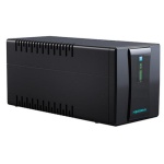 Джерело безперебійного живлення Marsriva MR-UF1500 Black, 1500VA, 900 Вт, апроксимована синусоїда, 4 розетки, батарея 2x12В/9Аг
