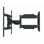 Настінне кріплення LCD/Plasma TV 32-75" Gembird WM-75ST-02 чорне, навантаження: до 45 кг, нахил: до -5°/+8°, поворот: ±50°, відступ від стіни 55-490мм, VESA 600x400 мм - Зображення 2