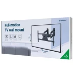 Настінне кріплення LCD/Plasma TV 32-75" Gembird WM-75ST-02 чорне, навантаження: до 45 кг, нахил: до -5°/+8°, поворот: ±50°, відступ від стіни 55-490мм, VESA 600x400 мм - Зображення 7