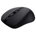 Миша бездротова Trust Mydo Silent, Black, USB 2.4GHz, оптична, 1000/1400/1800 dpi, 4 кнопки, зниження звуку клацання миші мінімум на 90%, гніздо для зберігання приймача USB, 1xAA (25084) - Зображення 3