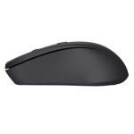 Миша бездротова Trust Mydo Silent, Black, USB 2.4GHz, оптична, 1000/1400/1800 dpi, 4 кнопки, зниження звуку клацання миші мінімум на 90%, гніздо для зберігання приймача USB, 1xAA (25084) - Зображення 4