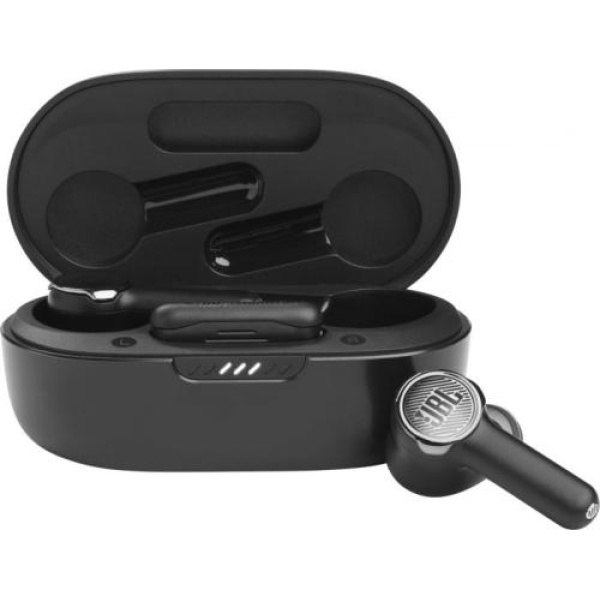 Навушники JBL Quantum TWS, Black, Bluetooth, мікрофон, чохол з функцією зарядки, технологія "Pure Bass" (JBLQUANTUMTWSBLK)