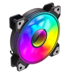 Вентилятор 120 мм, GameMax Dual Ring Infinity, Black, 120х120х25 мм, ARGB підсвічування, 1200 об/хв, 30 дБ, 3-pin/Molex / 3-pin ARGB - Зображення 2
