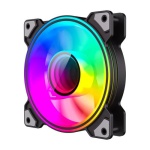 Вентилятор 120 мм, GameMax Dual Ring Infinity, Black, 120х120х25 мм, ARGB підсвічування, 1200 об/хв, 30 дБ, 3-pin/Molex / 3-pin ARGB - Зображення 3