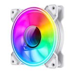 Вентилятор 120 мм, GameMax Dual Ring Infinity, White, 120х120х25 мм, ARGB підсвічування, 1200 об/хв, 30 дБ, 3-pin/Molex / 3-pin ARGB - Зображення 3