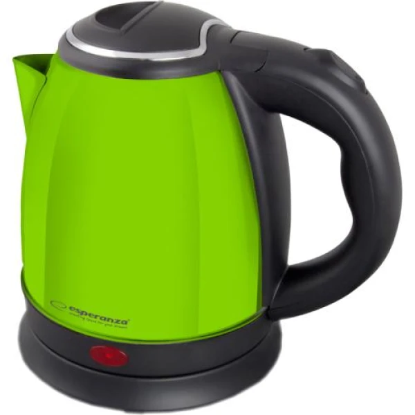 Електрочайник Esperanza "Parana", Green, 1350 Вт, 1 л, дисковий, нержавіюча сталь (EKK128G)