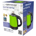 Електрочайник Esperanza "Parana", Green, 1350 Вт, 1 л, дисковий, нержавіюча сталь (EKK128G) - Зображення 2